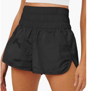 Automet Black Running Shorts‎ High Rise